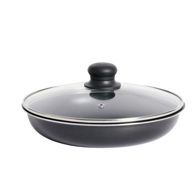 Sauteuse tous feux dont induction sans manche aluminium noir &Oslash;25xH6,5cm