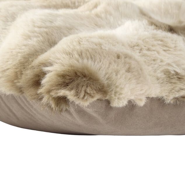 Coussin fausse fourrure Bubble 45x45cm (3 mod&egrave;les)