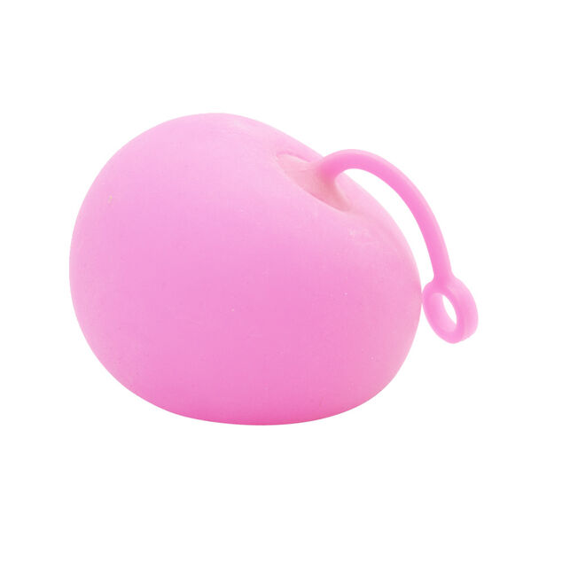 Balle bulle gonflable extensible rose &Oslash;9xH6,5cm