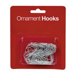 Crochet métallique argenté x100