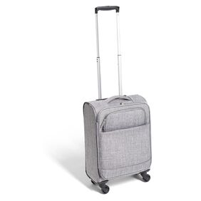 Valise cabine souple 30L roues gris H55cm GIFI