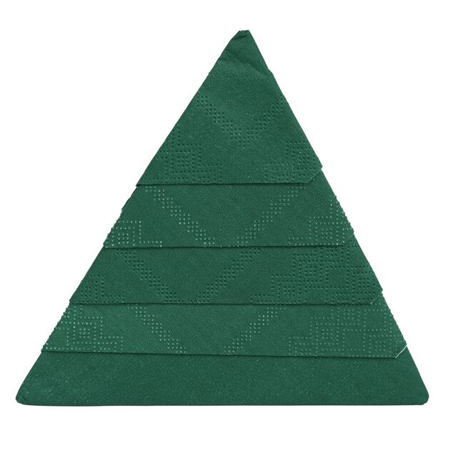 Serviette papier No&euml;l sapin vert x10