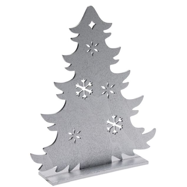 D&eacute;coration &agrave; poser sapin plat en bois (4 mod&egrave;les)