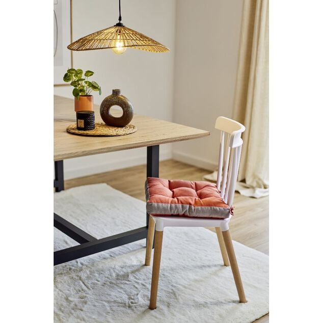 Luminaire &agrave; suspension filaire papillon en papier tress&eacute; &Oslash;50cm