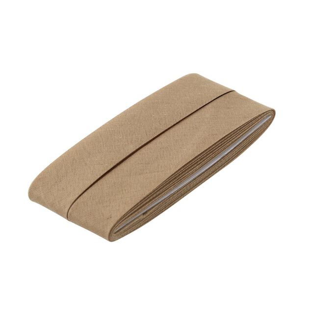 Ruban biais gris-beige 2cm L4m