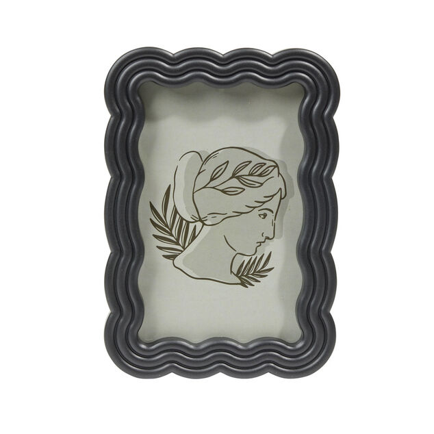 Cadre photo plastique vague 12x17cm pour photo 10x15cm (3 modèles)