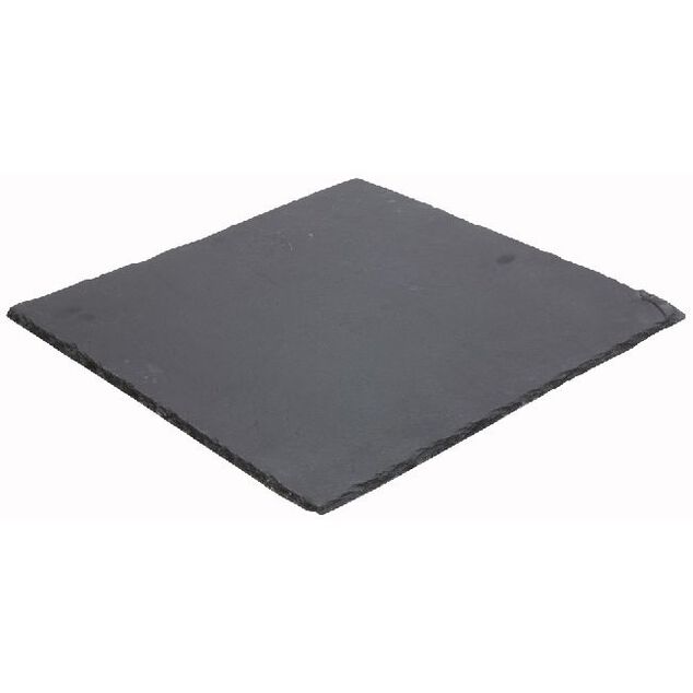 Assiette plate carr&eacute;e ardoise 30x30cm