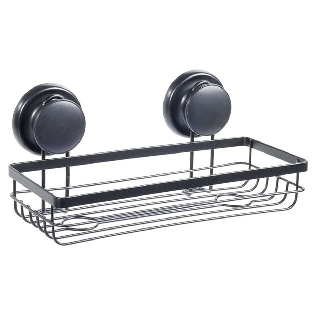 Serviteur de douche m&eacute;tal noir