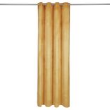 Rideau polyester 140x240cm effet velours jaune