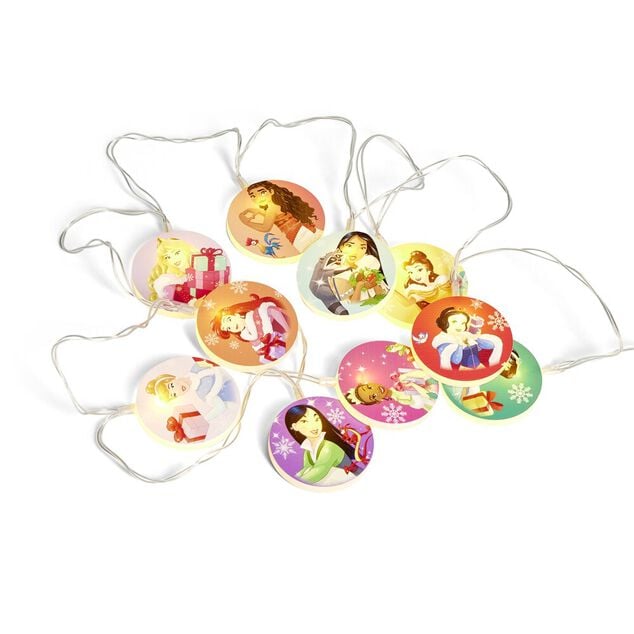 Guirlande lumineuse No&euml;l Princesses Disney 10LED blanc froid 1,4m