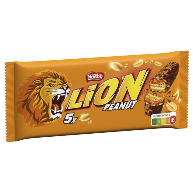 Barres Lion chocolat au lait x5 peanut snack size 150gr