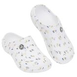 Sabots Hipps Femme plastique blanc motif tricolore T38/39