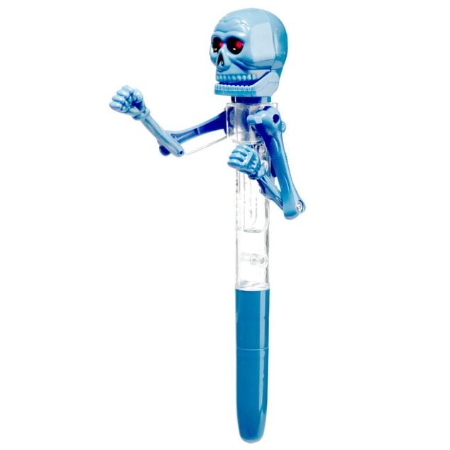 Stylo &agrave; bille fun squelette boxeur L14,5cm (4 mod&egrave;les)