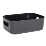 Panière de rangement plastique 20,5x14xH7,5cm (3 modèles)