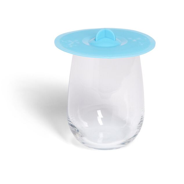 Couvre verre en silicone noir Ø11cm