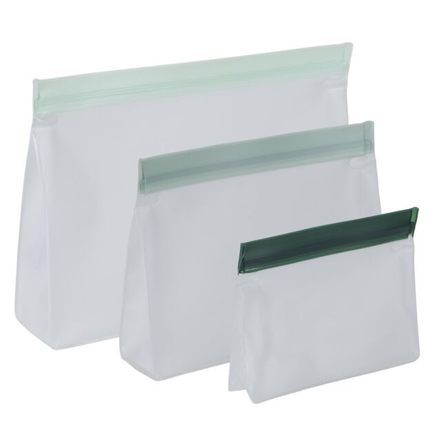Sac alimentaire x3 plastique transparent