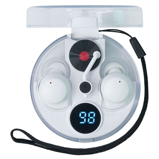 &Eacute;couteurs bluetooth ABS et plastique &Oslash;6,6cm - 2 coloris