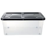 Box dessous de lit noir 45L