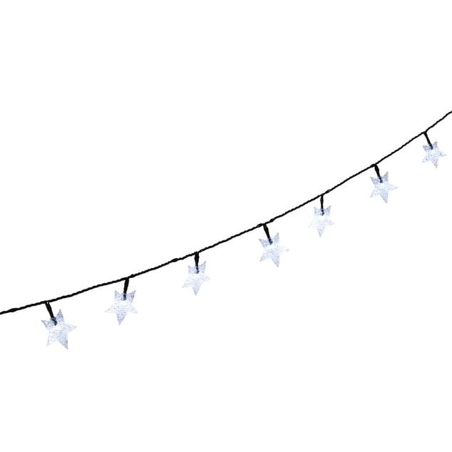 Guirlande &eacute;lectrique 100 Led &Eacute;toile Blanc 9,9 m