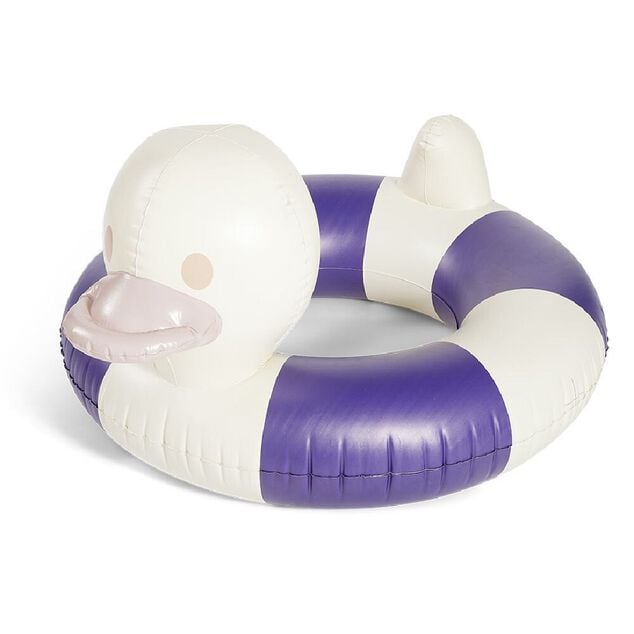 Bou&eacute;e canard Funky bleu et blanc  &Oslash;130xH71cm
