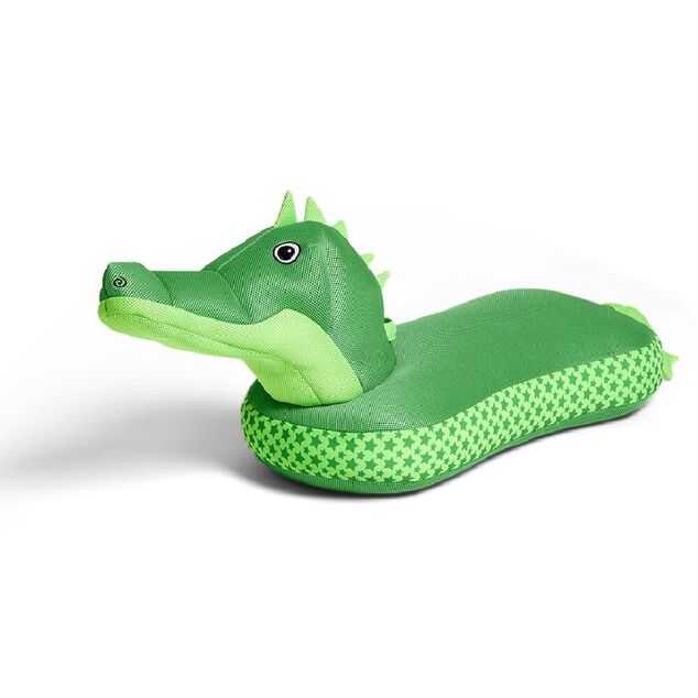 Crocodile &agrave; chevaucher microbilles 101x38xH43cm