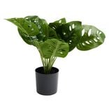 Plante artificielle en pot monstera vert Ø10xH38cm