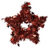 Guirlande &eacute;toile scintillante rouge
