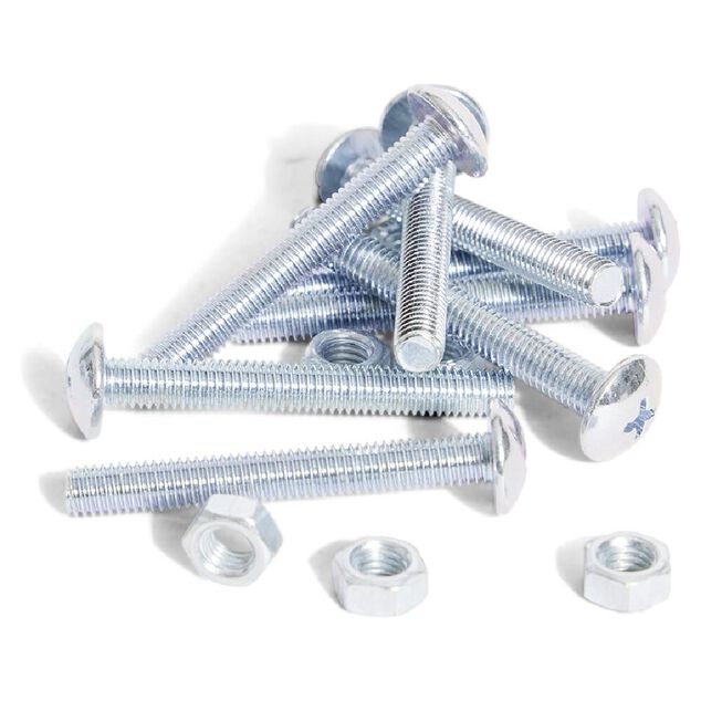 8 boulons po&ecirc;lier cruciforme acier zingu&eacute; - 5x40 mm