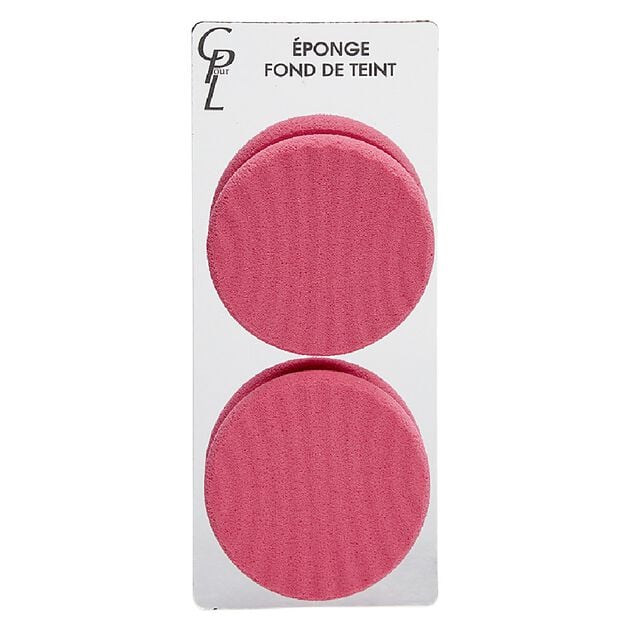 Lot de 2 &eacute;ponges &agrave; fond de teint en acrylique