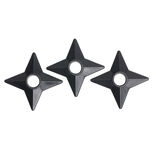 Jouet arme traditionnelle ninja &eacute;toile plastique &Oslash;6cm (Lot de 3)