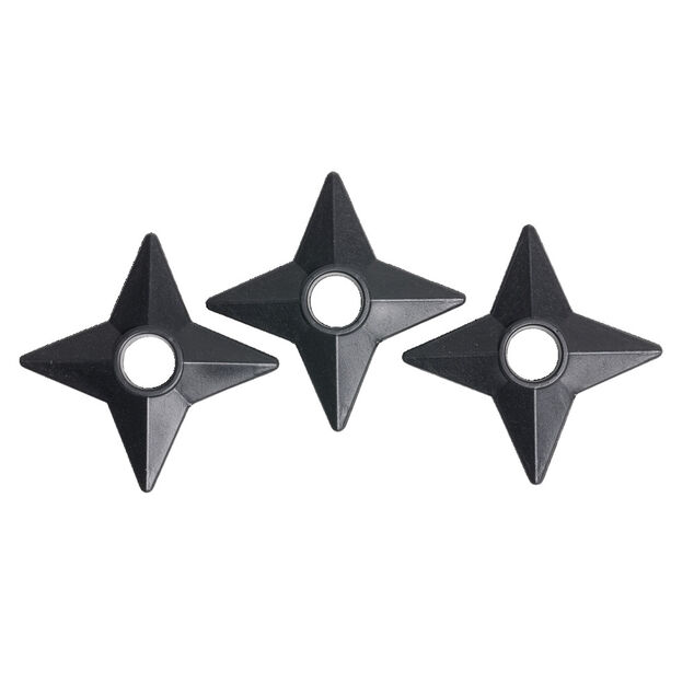 Jouet arme traditionnelle ninja &eacute;toile plastique &Oslash;6cm (Lot de 3)