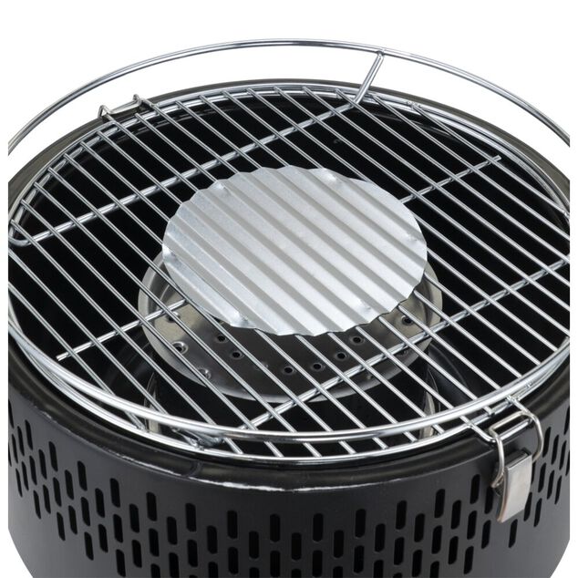 Barbecue de table rond allumage &eacute;lectrique &agrave; piles &Oslash;35xH25cm