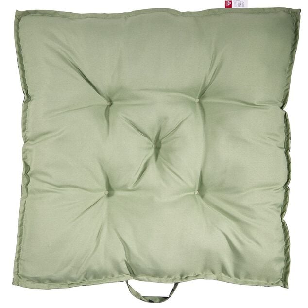 Coussin de dossier salon palette motif feuillage vert noir 60x60x&eacute;p8cm