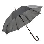 Parapluie canne automatique uni noir L87cm