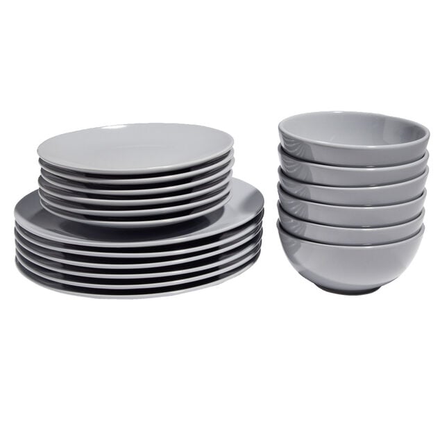 Service vaisselle gris 18pcs