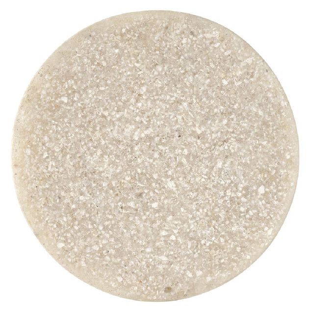 Pat&egrave;re murale ronde beige polyr&eacute;sine &Oslash;5cm