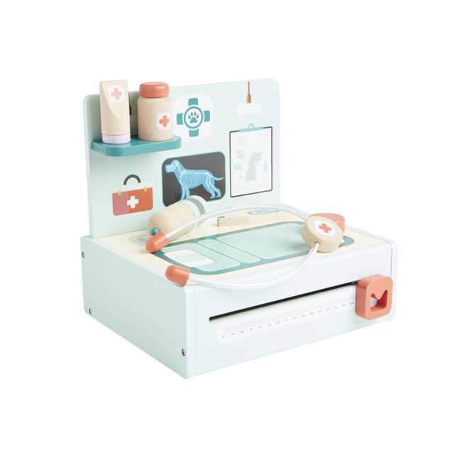 Set docteur en bois avec accessoires L30cm