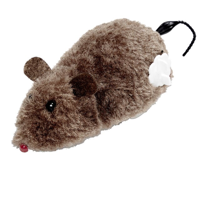 Souris m&eacute;canique pour chat L12cm - 3 mod&egrave;les