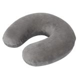 Coussin de voyage tour de cou m&eacute;moire de forme gris