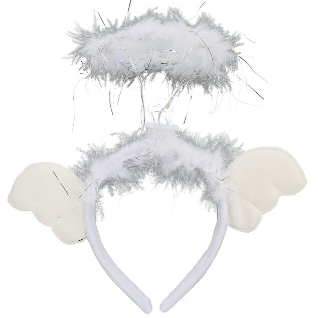 Serre-t&ecirc;te ange &agrave; LED multicolore