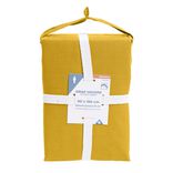 Drap housse 90x190cm 100% coton percale marron fonc&eacute;