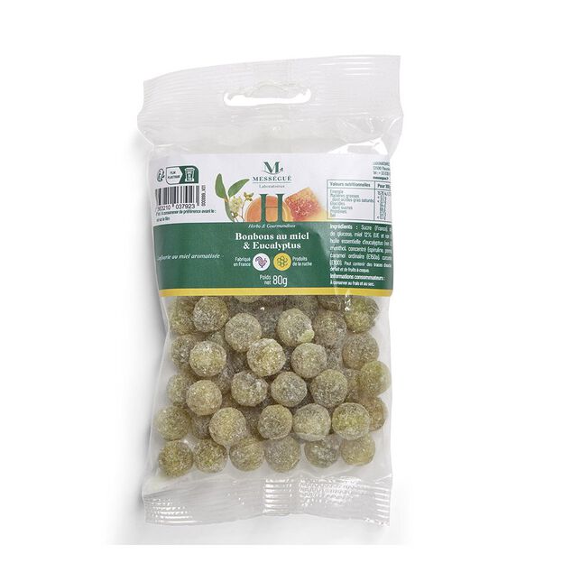 Bonbons miel eucalyptus Mességué produit de la ruche 80gr