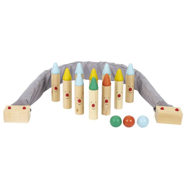 Jeu bowling en bois 14 pi&egrave;ces