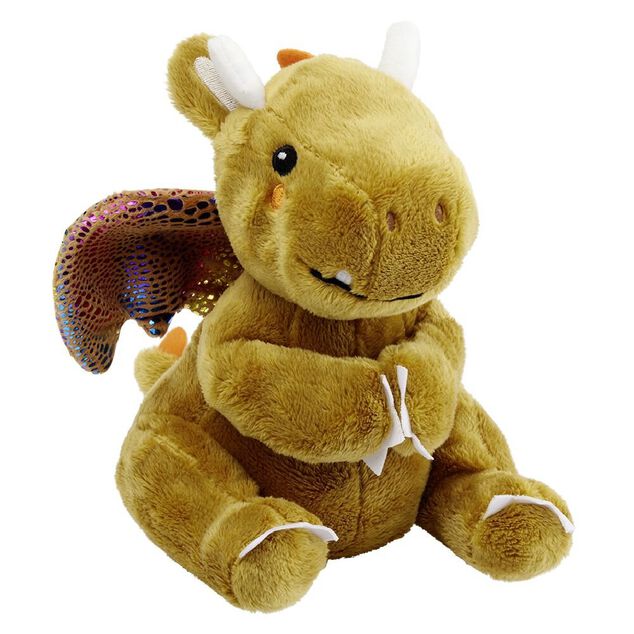 Peluche dragon polyester 19x15cm