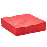 Serviette en papier rouge x50
