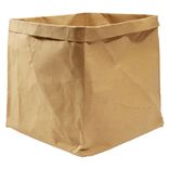 Panière carrée kraft Box Cube marron 30x30x30cm 27L