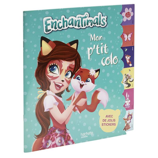 Livre de coloriage Enchantimals Mon p'tit colo avec stickers