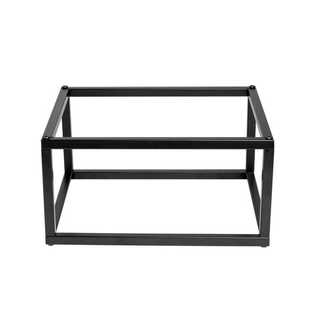 Pieds pour meuble Box Cube m&eacute;tal noir H17,5cm