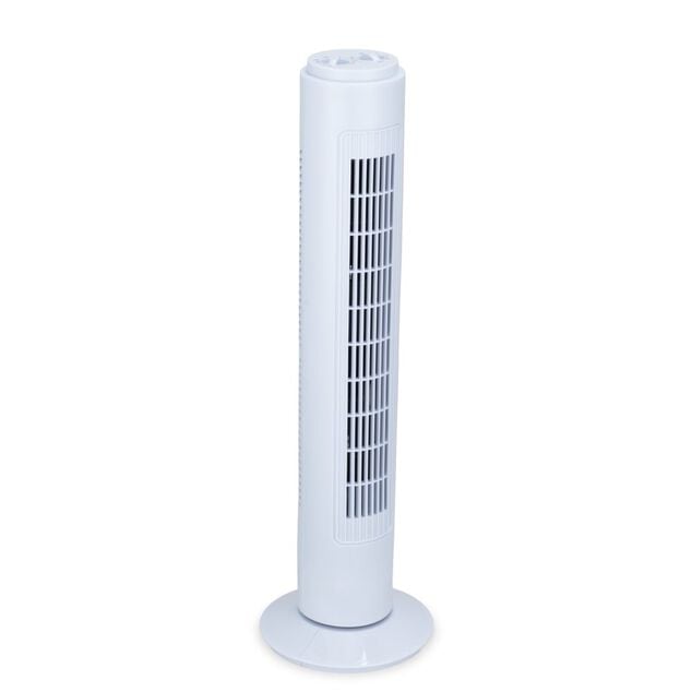 Ventilateur tour oscillant 45W plastique &Oslash;22xH74,5cm (2 mod&egrave;les)
