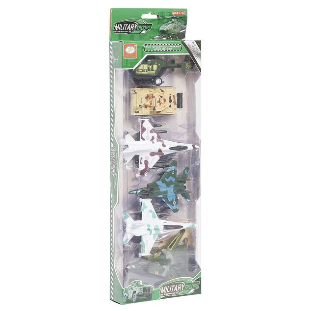 Kit 5 v&eacute;hicules et avions militaires